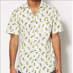 Men’s Rugrats Reptar Button Down Shirt